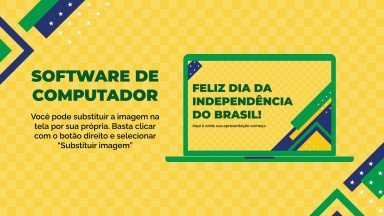 Modelo de apresentação Feliz Dia da Independência do Brasil!