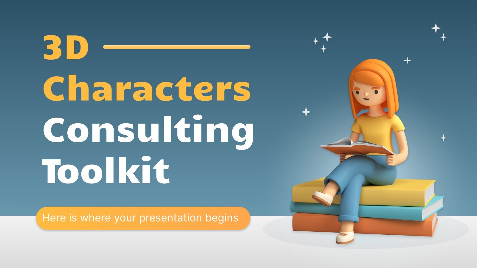 Consulting Toolkit mit 3D Figuren Präsentationsvorlage