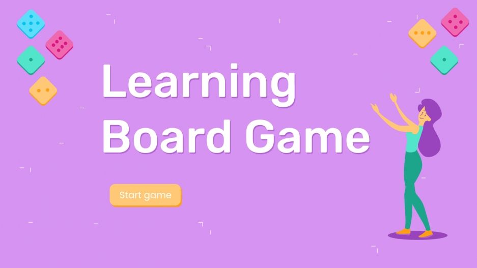 Learning Board Game Google Slides theme & PPT template