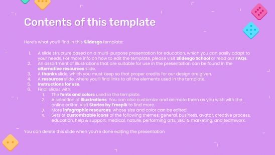 Learning Board Game Google Slides theme & PPT template