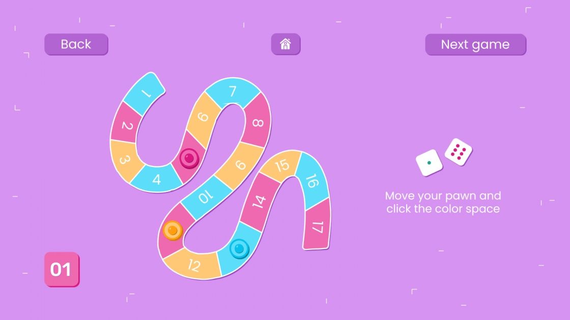 Learning Board Game Google Slides theme & PPT template