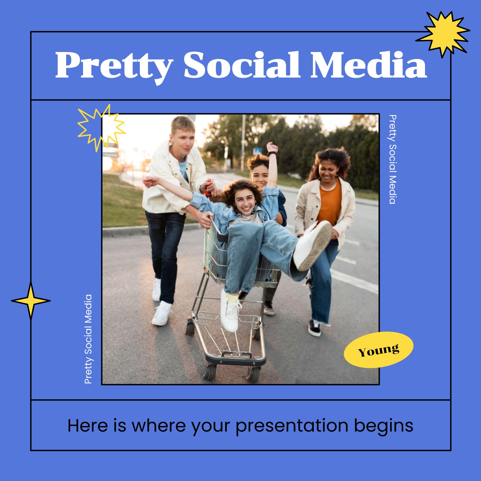 Pretty Social Media IG Posts presentation template 