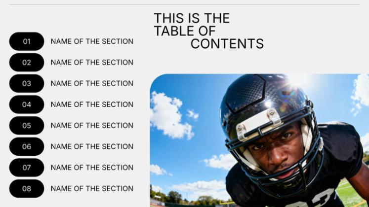 Modelo de apresentação Atualizações de esportes ao ar livre