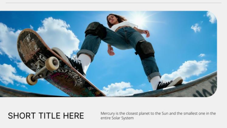 Modelo de apresentação Atualizações de esportes ao ar livre