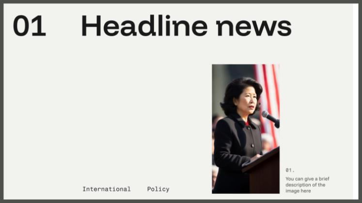 온라인 신문 프레젠테이션 템플릿