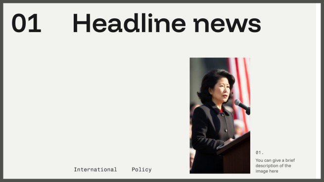 온라인 신문 프레젠테이션 템플릿