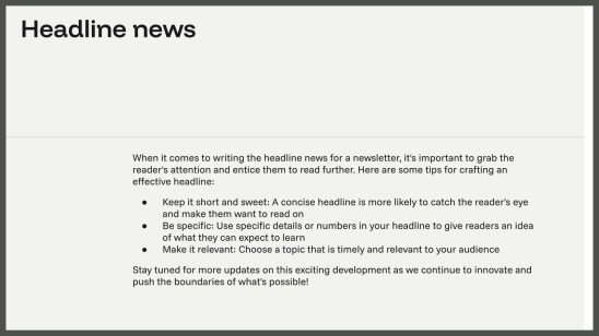 온라인 신문 프레젠테이션 템플릿