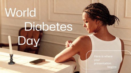 Journée mondiale du diabète Modèles de présentation
