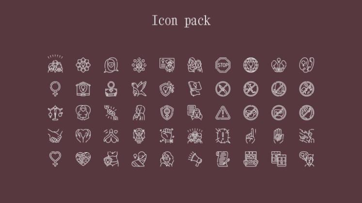 Modelo de apresentação Dia de Conscientização sobre a Violência Contra a Mulher