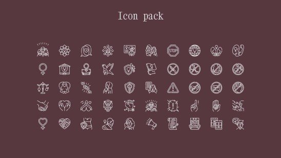 Modelo de apresentação Dia de Conscientização sobre a Violência Contra a Mulher