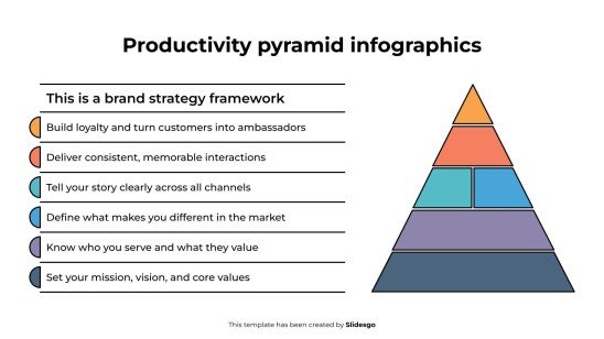Productivity Pyramid Infographics Template