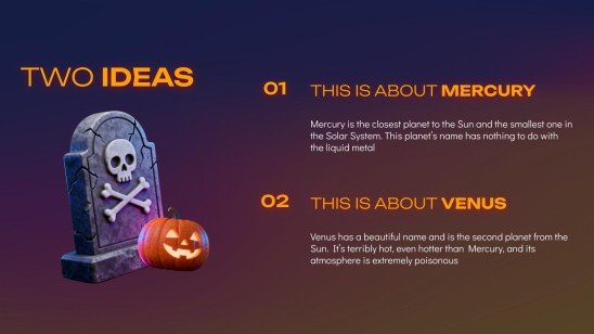 Halloween presentation template 