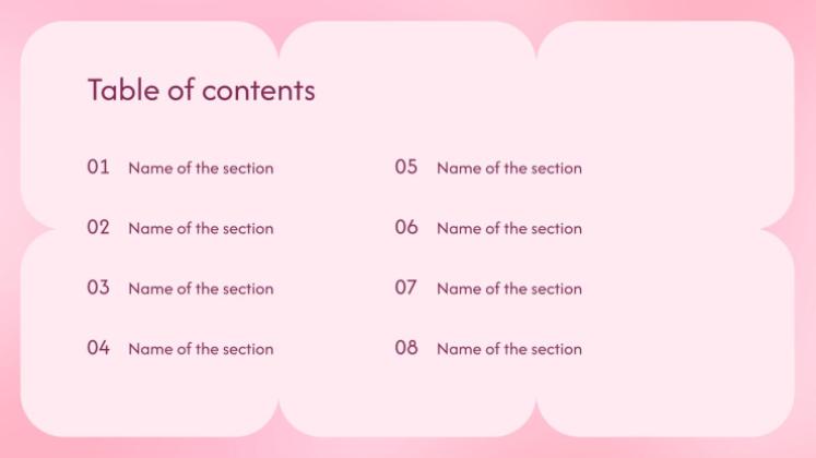 Plantilla de presentación Color rosa pastel