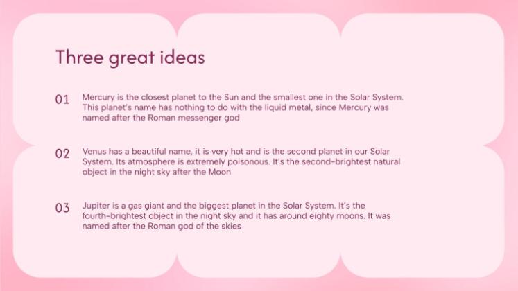 Plantilla de presentación Color rosa pastel