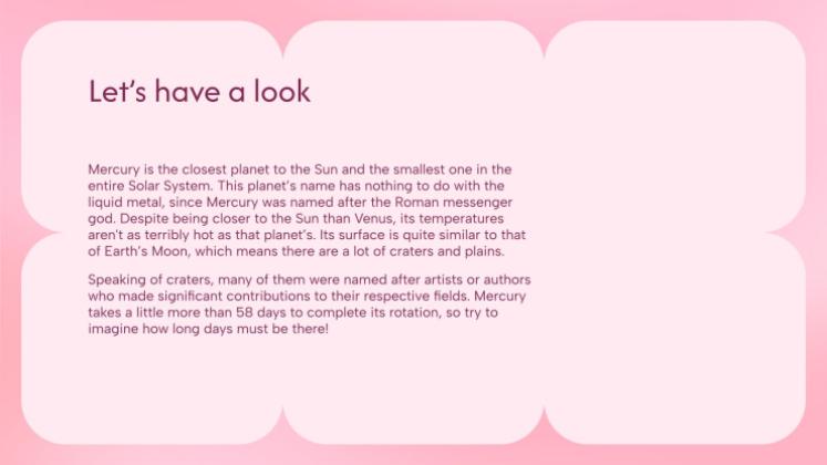 Plantilla de presentación Color rosa pastel