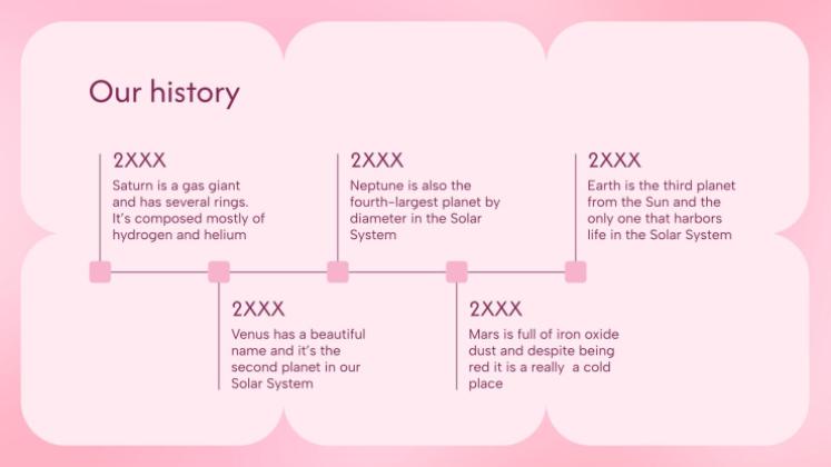 Plantilla de presentación Color rosa pastel