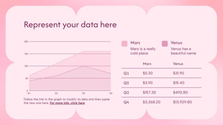 Plantilla de presentación Color rosa pastel