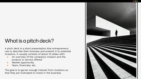 스타트업 피치 데크 프레젠테이션 템플릿