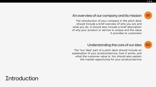 스타트업 피치 데크 프레젠테이션 템플릿