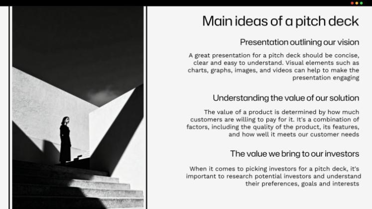 스타트업 피치 데크 프레젠테이션 템플릿