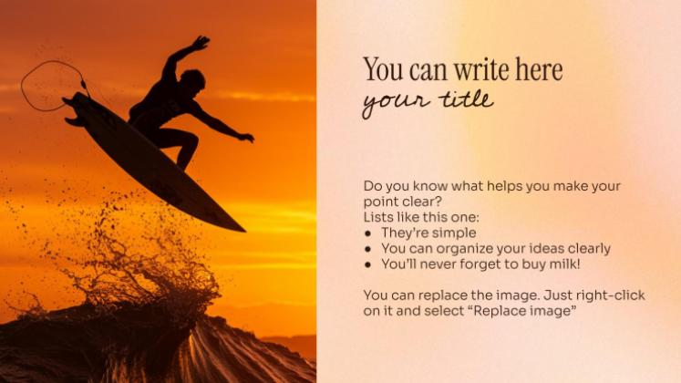 Belles escapades à la plage Modèles de présentation