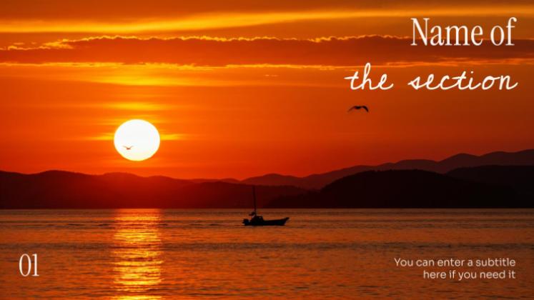 Belles escapades à la plage Modèles de présentation