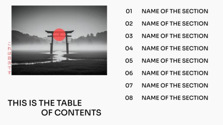 Design minimaliste japonais Modèles de présentation