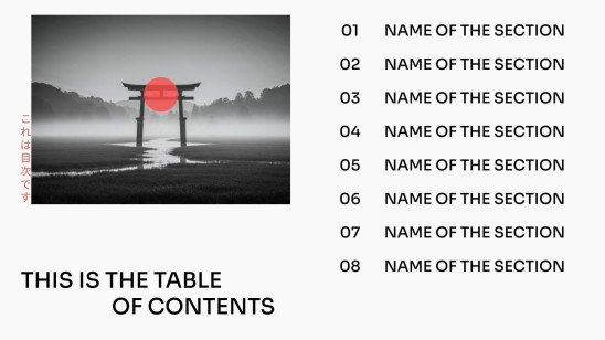 Design minimaliste japonais Modèles de présentation