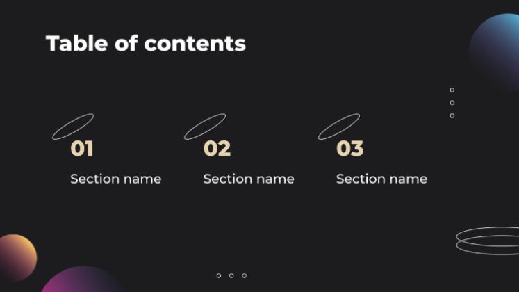 Modelo de apresentação Perfil da empresa de inspiração de design