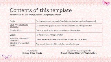 Modelo de apresentação Campanha de estética Coquette