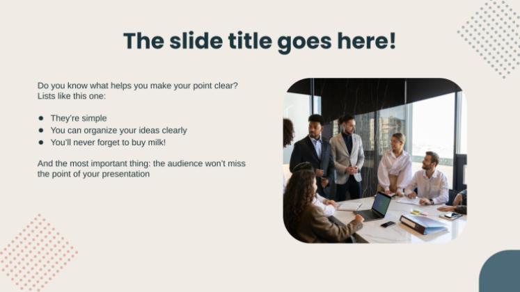 Plantilla de presentación Plan de trabajo elegante