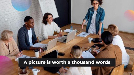 Modelo de apresentação Perfil da empresa de inspiração de design