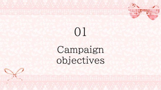 Modelo de apresentação Campanha de estética Coquette