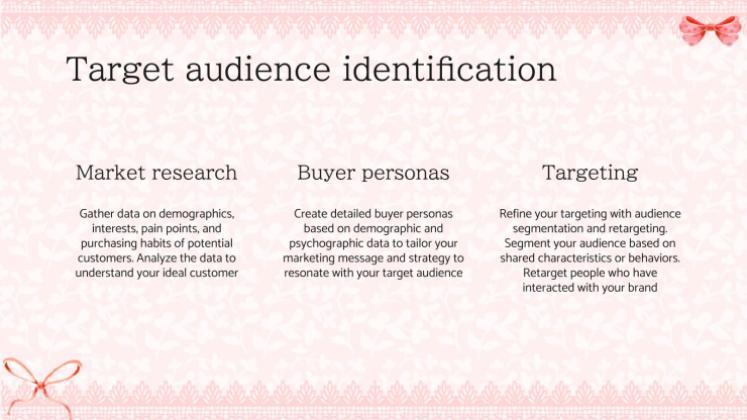 Modelo de apresentação Campanha de estética Coquette