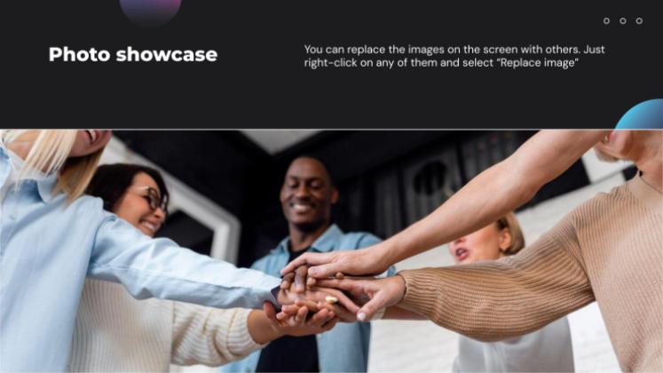 Modelo de apresentação Perfil da empresa de inspiração de design