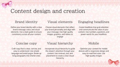 Modelo de apresentação Campanha de estética Coquette