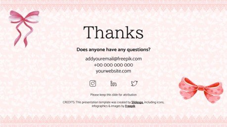 Modelo de apresentação Campanha de estética Coquette