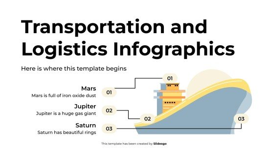 Infographies sur le transport et la logistique Modèles de présentation
