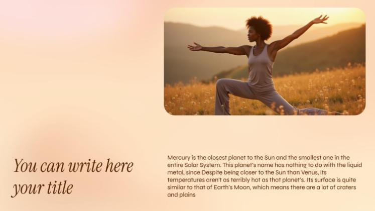 Style de vie bien-être Modèles de présentation