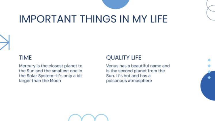 À propos de toi Modèles de présentation