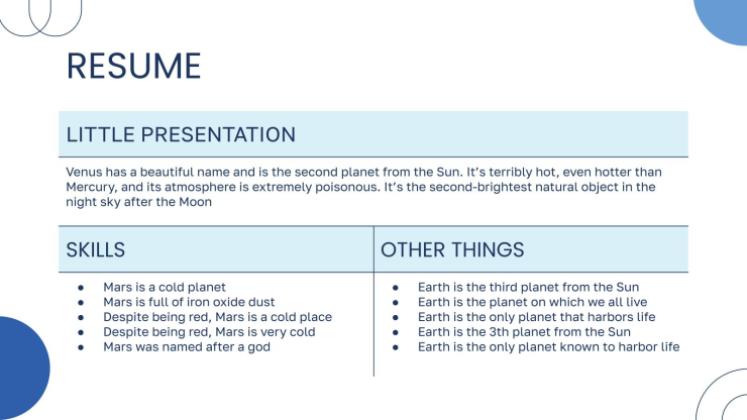 À propos de toi Modèles de présentation