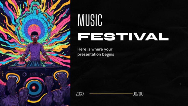 Modelo de apresentação Festival de Música