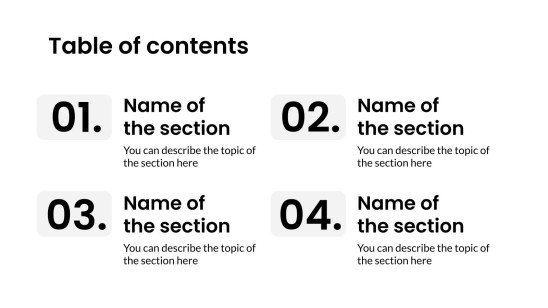 Profil d'affaires élégant en blanc cassé Modèles de présentation