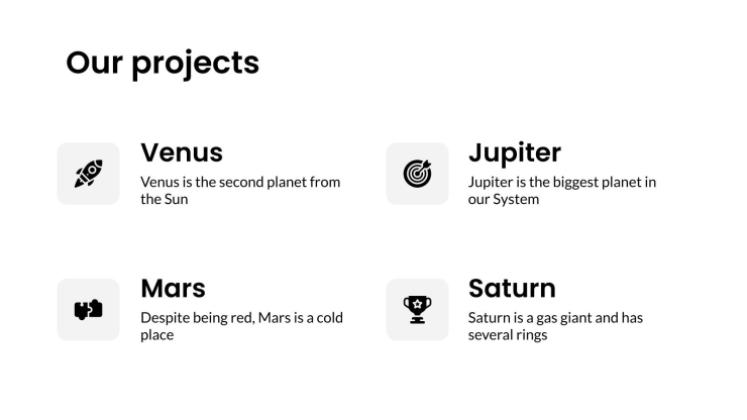 Profil d'affaires élégant en blanc cassé Modèles de présentation