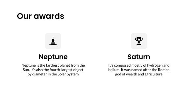 Profil d'affaires élégant en blanc cassé Modèles de présentation