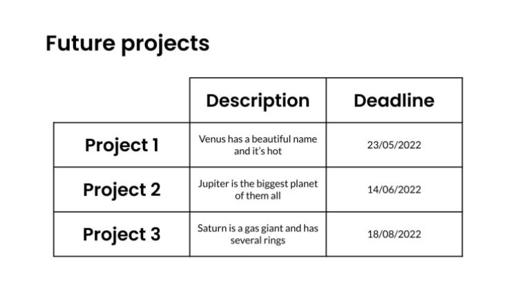 Profil d'affaires élégant en blanc cassé Modèles de présentation