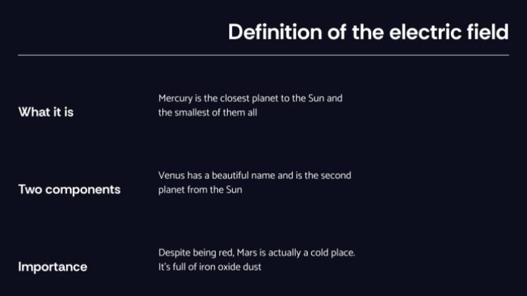 Modelo de apresentação Conceitos de campo elétrico
