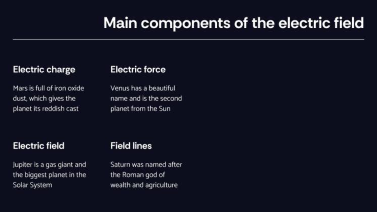 Modelo de apresentação Conceitos de campo elétrico