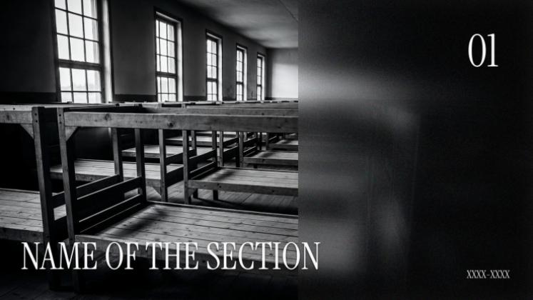 홀로코스트 역사 프레젠테이션 템플릿