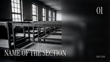 홀로코스트 역사 프레젠테이션 템플릿